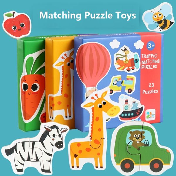 Kids Baby Wooden Animal Puzzle Cartoon Matching puzzle Fruit Vegetables/Traffic Vehicle Jigsaw Montessori Game Educational Toys
Kids Baby Wooden Animal Puzzle Cartoon Matching puzzle Fruit Vegetables/Traffic Vehicle Jigsaw Montessori Game Educational Toys