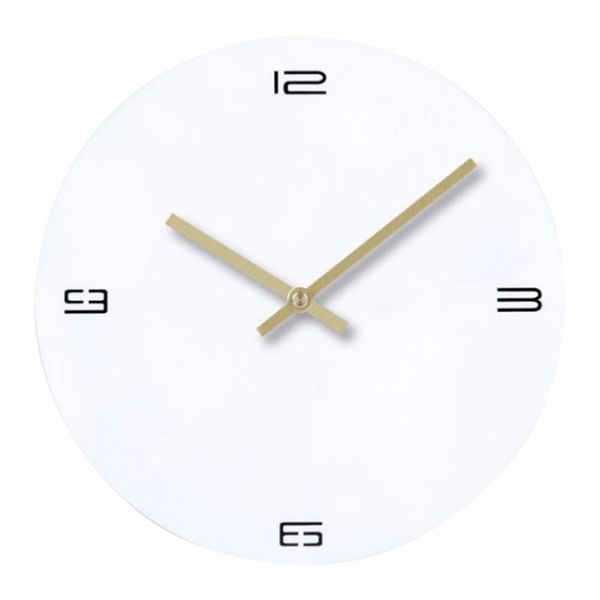 wall clocks creative acrylic clock simple 4 arabic numerals silent without cover(white)
wall clocks creative acrylic clock simple 4 arabic numerals silent without cover(white)