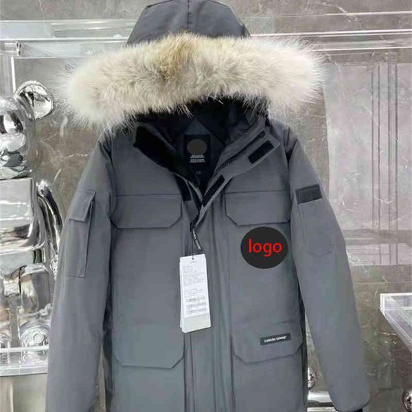 232021 ca na da wolf hair middle and long expedition couple parker thickened goose white duck down jacket for men women, Black
232021 ca na da wolf hair middle and long expedition couple parker thickened goose white duck down jacket for men women, Black