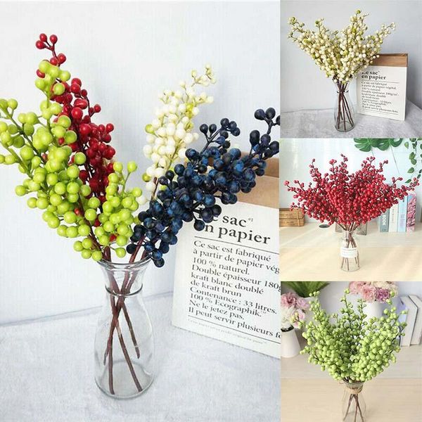 decorative flowers & wreaths fake flower artificial berry branch christmas decorations 45cm home decor 1 pc
decorative flowers & wreaths fake flower artificial berry branch christmas decorations 45cm home decor 1 pc