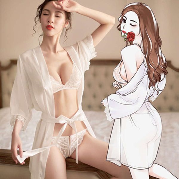bathrobe private room temptation pajamas cute three point underwear transparent bathrobe nightdress suit female anchor
bathrobe private room temptation pajamas cute three point underwear transparent bathrobe nightdress suit female anchor