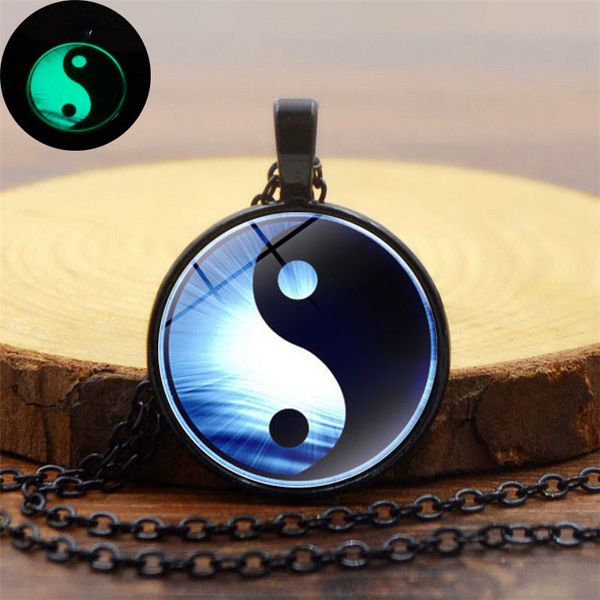 luminous necklace fashion jewelry women men classic yin yang eight trigrams glowing glass alloy pendant accessories, Silver
luminous necklace fashion jewelry women men classic yin yang eight trigrams glowing glass alloy pendant accessories, Silver