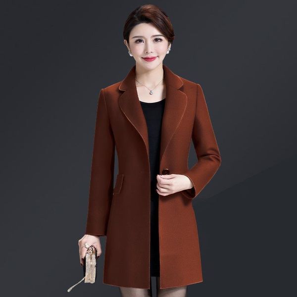 women's wool & blends autumn winter coat woolen jacket mid-length korean style clothing pocket loose windbreaker female outerwear g, Black
women's wool & blends autumn winter coat woolen jacket mid-length korean style clothing pocket loose windbreaker female outerwear g, Black