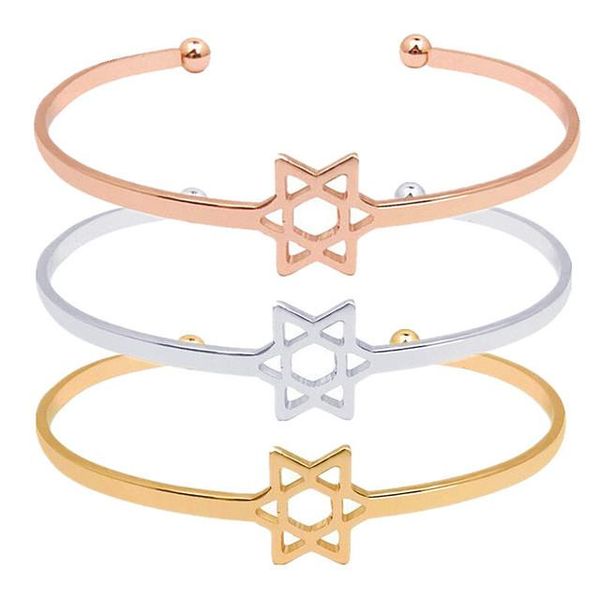 bangle six-pointed star arrival open adjustable women's bracelets drop yp7837, Black
bangle six-pointed star arrival open adjustable women's bracelets drop yp7837, Black