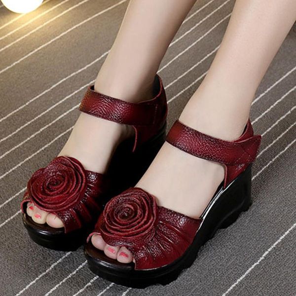 ethnic style genuine leather women shoes sandals wedges handmade platform sandal, Black
ethnic style genuine leather women shoes sandals wedges handmade platform sandal, Black