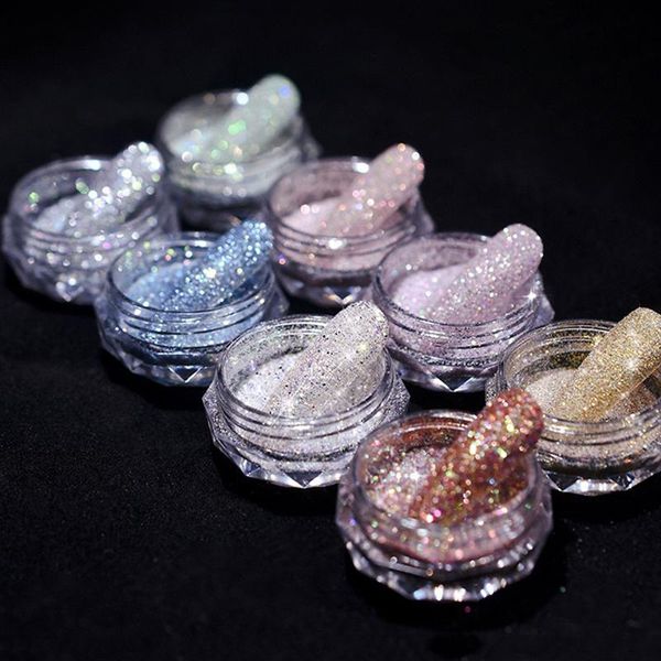 nail glitter super flash crystal micro diamond 8-color set broken powder smashed bright fine decoration, Silver;gold
nail glitter super flash crystal micro diamond 8-color set broken powder smashed bright fine decoration, Silver;gold