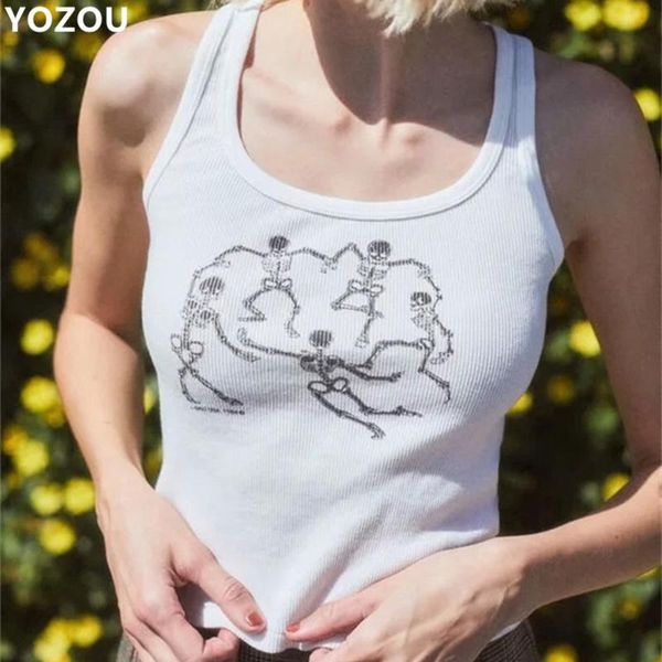 women's tanks & camis women 90s vintage skull pattern printting ribbed cotton crop cropped tank cami white summer for female
women's tanks & camis women 90s vintage skull pattern printting ribbed cotton crop cropped tank cami white summer for female