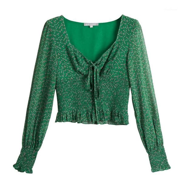 women's blouses & shirts european american clothing blouse 2021 summer v-neck long sleeve elastic waist floral female a214, White
women's blouses & shirts european american clothing blouse 2021 summer v-neck long sleeve elastic waist floral female a214, White