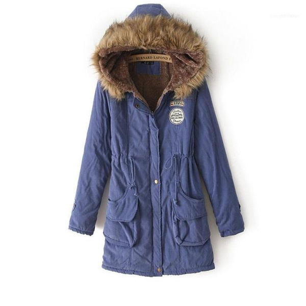 women's down & parkas nice autumn and winter england style lady coat jacket double pocket waist type slim show body hooded thick warm, Black
women's down & parkas nice autumn and winter england style lady coat jacket double pocket waist type slim show body hooded thick warm, Black
