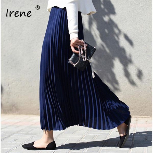 irene high waist midi pleated skirts casual sloid party elegant korean long women 2021 fashion, Black
irene high waist midi pleated skirts casual sloid party elegant korean long women 2021 fashion, Black