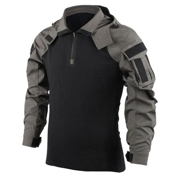 men's hoody combat t-shirt, tactical hunting shirt uniform camouflage cool hooded long sleeve t-shirt equipment 220304, White;black
men's hoody combat t-shirt, tactical hunting shirt uniform camouflage cool hooded long sleeve t-shirt equipment 220304, White;black
