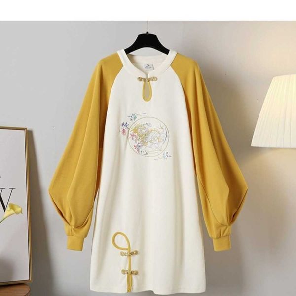 early casual autumn dresses women's daily national cheongsam improved loose bubble sve chine style sweater drs, Black;gray
early casual autumn dresses women's daily national cheongsam improved loose bubble sve chine style sweater drs, Black;gray