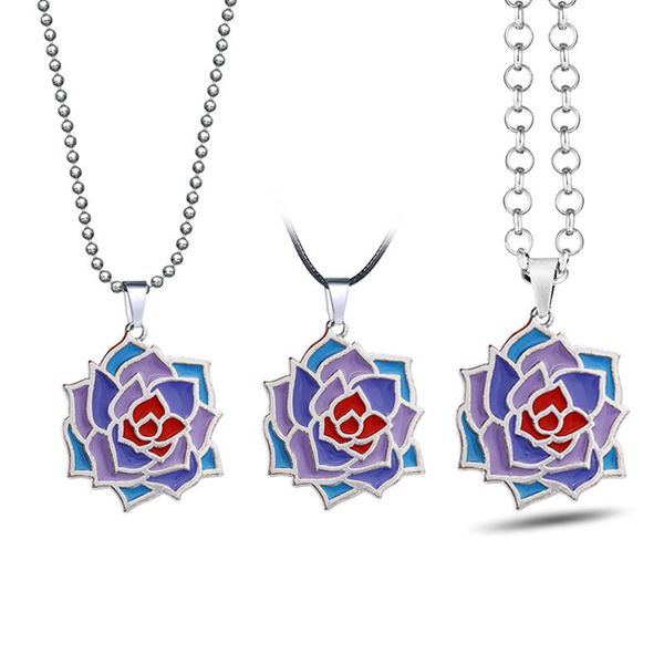 bloodstained ritual of the night necklaces rose flower pendant choker necklace cosplay jewelry gift men women, Silver
bloodstained ritual of the night necklaces rose flower pendant choker necklace cosplay jewelry gift men women, Silver