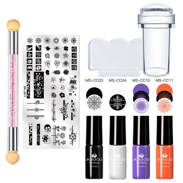 nail art kits msruioo 1 set stamping plates geometry lace animals with sponge stamper scraper stencils for polish template
nail art kits msruioo 1 set stamping plates geometry lace animals with sponge stamper scraper stencils for polish template
