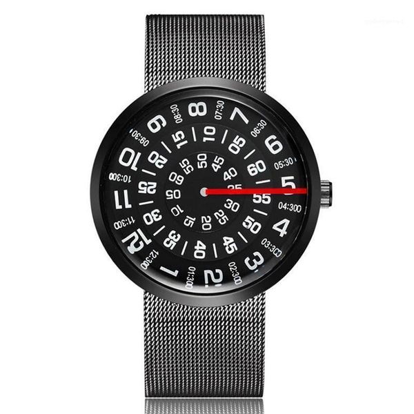 wristwatches fashion unique men's watch black/silver quartz metal mesh wrist creative mens boy turntable dial digital clock gift, Slivery;brown
wristwatches fashion unique men's watch black/silver quartz metal mesh wrist creative mens boy turntable dial digital clock gift, Slivery;brown
