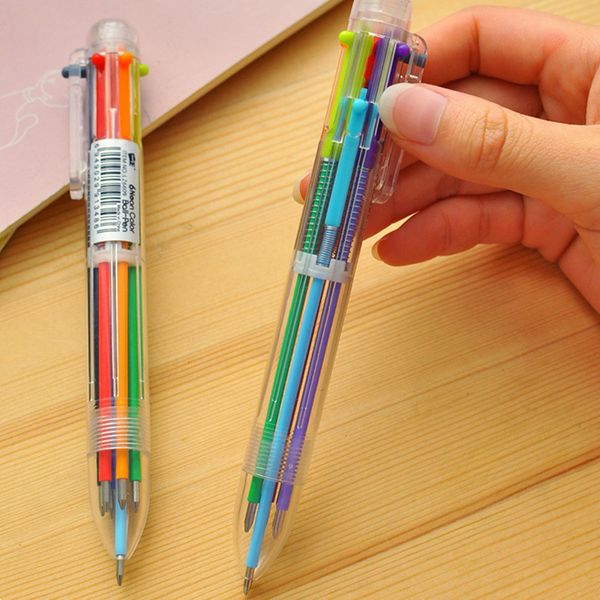 cute creative cartoon multi-color ball point pen prs personalized oil stationery 6, Blue;orange 
cute creative cartoon multi-color ball point pen prs personalized oil stationery 6, Blue;orange