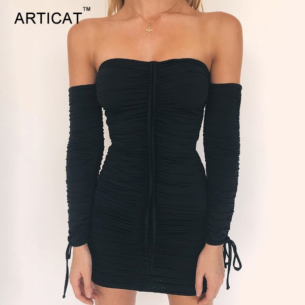 articat women autumn winter bandage dress women 2021 off shoulder long sleeve slim elastic bodycon party dresses vestidos, Black;gray
articat women autumn winter bandage dress women 2021 off shoulder long sleeve slim elastic bodycon party dresses vestidos, Black;gray