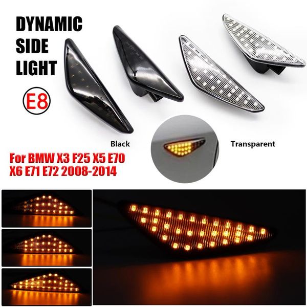 for x3 x5 x6 e70 e71 2008-2014 e72 f30 dynamic led side marker signal light indicator lamp streamer strip car accessories emergency ligh lig
for x3 x5 x6 e70 e71 2008-2014 e72 f30 dynamic led side marker signal light indicator lamp streamer strip car accessories emergency ligh lig