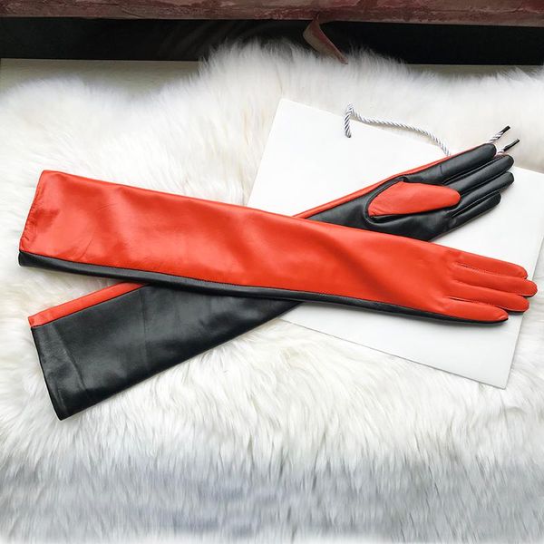 five fingers gloves women' long sheepskin contrast color female over elbow real leather custom-made extra size fashion autumn winter, Blue;gray
five fingers gloves women' long sheepskin contrast color female over elbow real leather custom-made extra size fashion autumn winter, Blue;gray