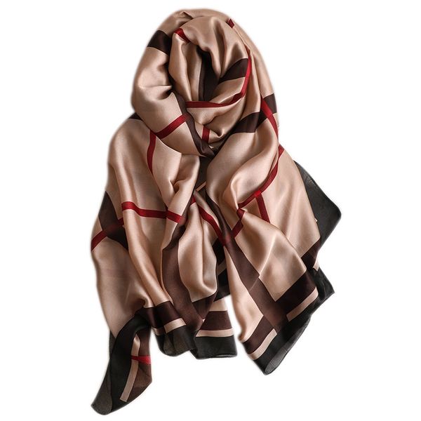 women classic stripe print silk scarves long printed shawl spring autumn fashion neckerchief beach scarf 90*180cm, Blue;gray
women classic stripe print silk scarves long printed shawl spring autumn fashion neckerchief beach scarf 90*180cm, Blue;gray