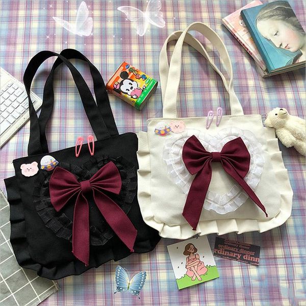 evening bags japanese ins harajuku bow lace women handbag ulzzang fashion kawaii vintage simple chic canvas bag female shoulder
evening bags japanese ins harajuku bow lace women handbag ulzzang fashion kawaii vintage simple chic canvas bag female shoulder