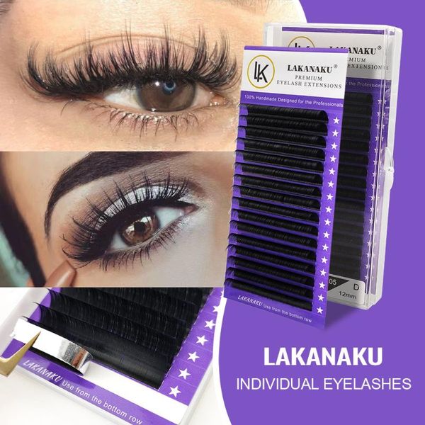 false eyelashes lakanaku premium natural individual eyelash extensions handmade 8-18mm mink private label lashes
false eyelashes lakanaku premium natural individual eyelash extensions handmade 8-18mm mink private label lashes