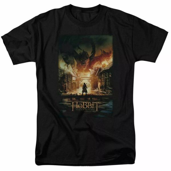 the hobbit smaug poster t shirt mens licensed fantasy movie tee baggins black, White;black
the hobbit smaug poster t shirt mens licensed fantasy movie tee baggins black, White;black