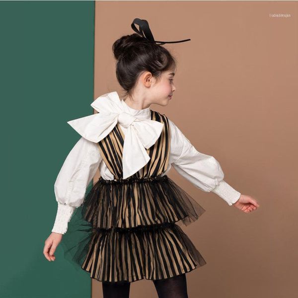 clothing sets 2021 fashion stripe dress girls casual children's long sleeve shirt baby sling cupcake kids cute set1, White
clothing sets 2021 fashion stripe dress girls casual children's long sleeve shirt baby sling cupcake kids cute set1, White