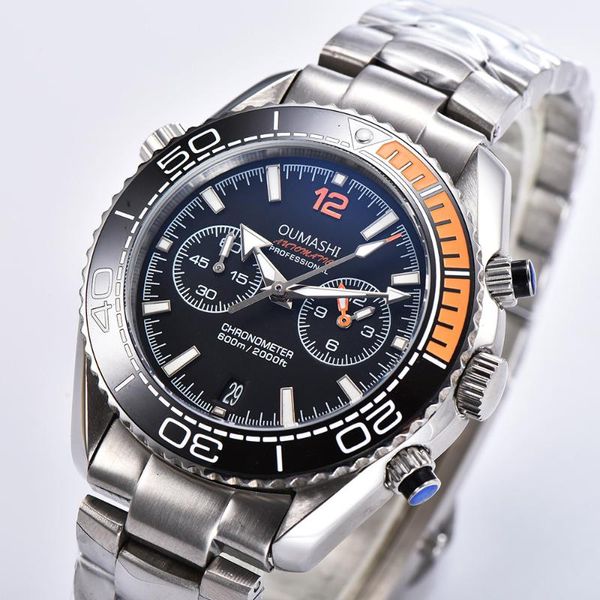 wristwatches oumashi men's watch automatic chronograph function quartz waterproof luminous sub diving, Slivery;brown
wristwatches oumashi men's watch automatic chronograph function quartz waterproof luminous sub diving, Slivery;brown