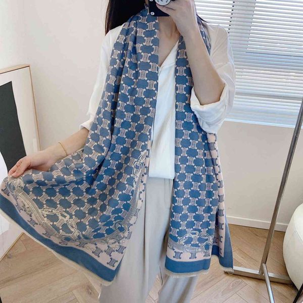 design imitation cashmere women's 2021 new shawl dual-purpose korean version versatile thickened warm and lovely girl's scarf, Blue;gray
design imitation cashmere women's 2021 new shawl dual-purpose korean version versatile thickened warm and lovely girl's scarf, Blue;gray