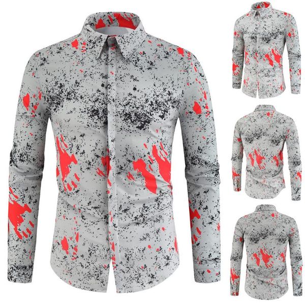 men's casual shirts explosive shirt fashion button carnival printed christmas shirt blouse are you sure not to buy purchasing, White;black
men's casual shirts explosive shirt fashion button carnival printed christmas shirt blouse are you sure not to buy purchasing, White;black