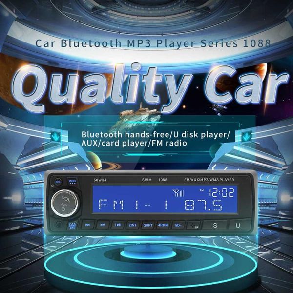 car audio swm 1088 radio stereo player bluetooth mp3 55w fm music usb/sd aux-in in dash
car audio swm 1088 radio stereo player bluetooth mp3 55w fm music usb/sd aux-in in dash