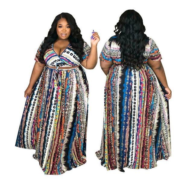 plus size tracksuits women summer sets 2021 boho print v-neck crop + long skirts two piece set festival club vacation outfits 5xl, Black
plus size tracksuits women summer sets 2021 boho print v-neck crop + long skirts two piece set festival club vacation outfits 5xl, Black