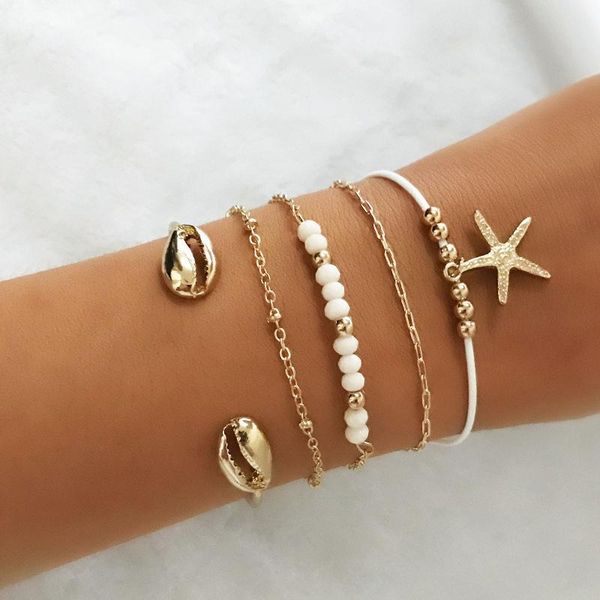 charm bracelets alloy shell open adjustable bangle starfish for women beaded bracelet set female 2021 fashion jewelry arrive, Golden;silver
charm bracelets alloy shell open adjustable bangle starfish for women beaded bracelet set female 2021 fashion jewelry arrive, Golden;silver