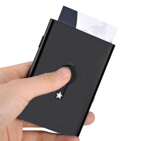 card holders anti-theft brush metal package men stainless steel ultra-thin anti-degaussing rfid shielding anti-nfc bank holder, Brown;gray
card holders anti-theft brush metal package men stainless steel ultra-thin anti-degaussing rfid shielding anti-nfc bank holder, Brown;gray