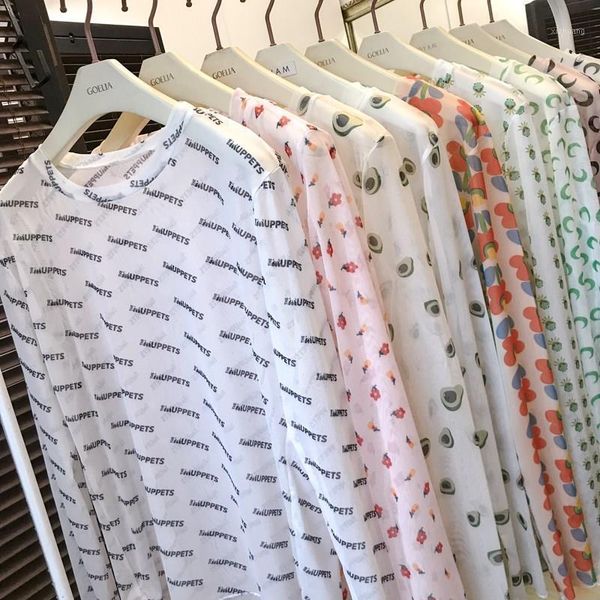 women's t-shirt net yarn long-sleeved female summer loose ice silk pullover sun protection shirt bottoming with mschf top, White
women's t-shirt net yarn long-sleeved female summer loose ice silk pullover sun protection shirt bottoming with mschf top, White