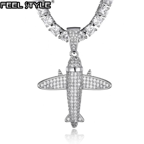 pendant necklaces hip hop bling cz aircraft iced out cubic zircon & pendants for men jewelry charm tennis chain, Silver
pendant necklaces hip hop bling cz aircraft iced out cubic zircon & pendants for men jewelry charm tennis chain, Silver