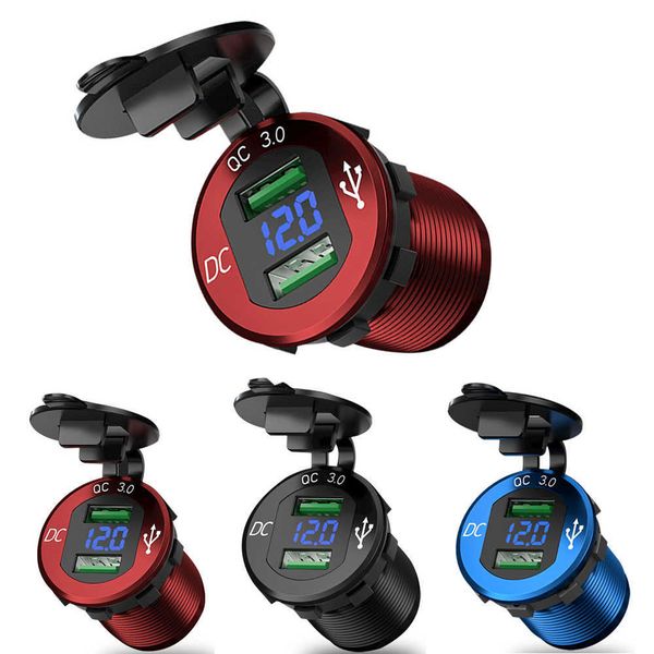 quick charge 3.0 dual usb r socket waterproof aluminum power outlet fast with led voltmeter for 12v/24v car boat m
quick charge 3.0 dual usb r socket waterproof aluminum power outlet fast with led voltmeter for 12v/24v car boat m