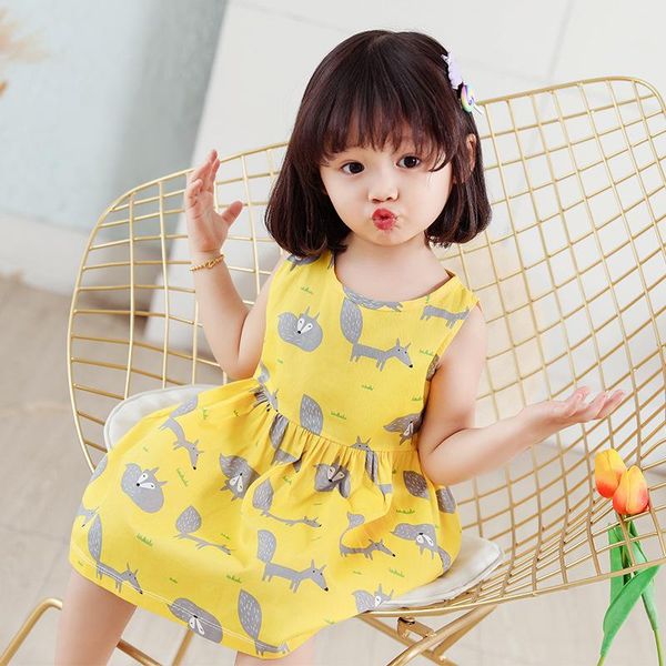 girl's dresses 0-5year infant toddlers baby fashion printing cute sleeveless clothes summer princess girls outfit, Red;yellow
girl's dresses 0-5year infant toddlers baby fashion printing cute sleeveless clothes summer princess girls outfit, Red;yellow