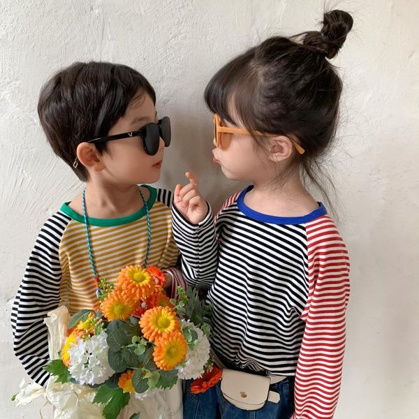 t-shirts 2021 autumn arrival girls long sleeve striped t shirt kids cotton clothes, Blue
t-shirts 2021 autumn arrival girls long sleeve striped t shirt kids cotton clothes, Blue