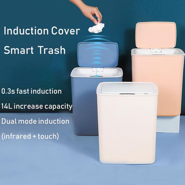 waste bins 14l smart sensor trash can electronic automatic household bathroom kitchen waterproof narrow seam environmentally
waste bins 14l smart sensor trash can electronic automatic household bathroom kitchen waterproof narrow seam environmentally