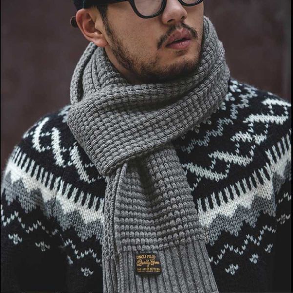 scarves american vintage light gray knitted wool scarf for fall and winter with solid color warm bib men, Blue;gray
scarves american vintage light gray knitted wool scarf for fall and winter with solid color warm bib men, Blue;gray