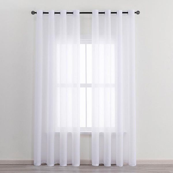 panels solid color white sheer curtains elegant voile drapes treatment for kitchen bedroom living room curtain &
panels solid color white sheer curtains elegant voile drapes treatment for kitchen bedroom living room curtain &