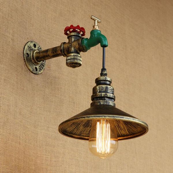 wall lamp fashion vintage loft metal water pipe with switch iron lampshade for living room bedroom restaurant bar e27 110v 240v
wall lamp fashion vintage loft metal water pipe with switch iron lampshade for living room bedroom restaurant bar e27 110v 240v