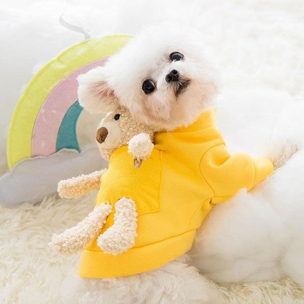 dog apparel pet clothes solid clothings dogs hoodies super small clothing cute cartoon bear doll yellow autumn winter funny ropa perro
dog apparel pet clothes solid clothings dogs hoodies super small clothing cute cartoon bear doll yellow autumn winter funny ropa perro