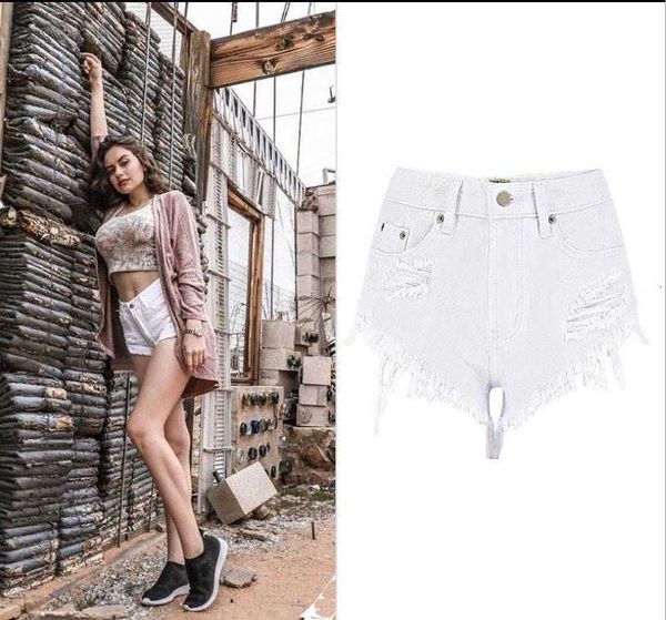women's shorts est womens high waist denim ripped tassel summer style washed white female ny jeans size 34/42 j2823 q7nq, White;black
women's shorts est womens high waist denim ripped tassel summer style washed white female ny jeans size 34/42 j2823 q7nq, White;black