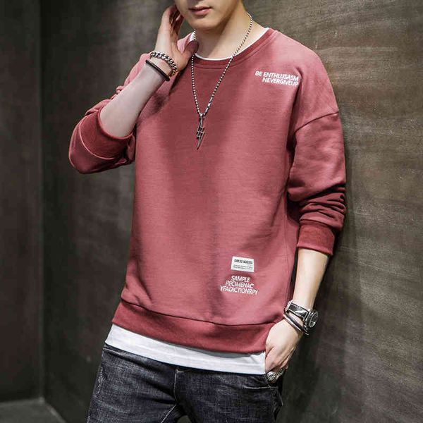 hoodies sweater fleece 2021 spring and autumn men's trendy long sleeve t-shirt loose versatile casual round neck pullover korean versio, Black
hoodies sweater fleece 2021 spring and autumn men's trendy long sleeve t-shirt loose versatile casual round neck pullover korean versio, Black