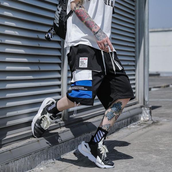 men's shorts summer hip hop cargo loose elastic waist multi pocket men fashion classic relaxed fit stretch, White;black
men's shorts summer hip hop cargo loose elastic waist multi pocket men fashion classic relaxed fit stretch, White;black
