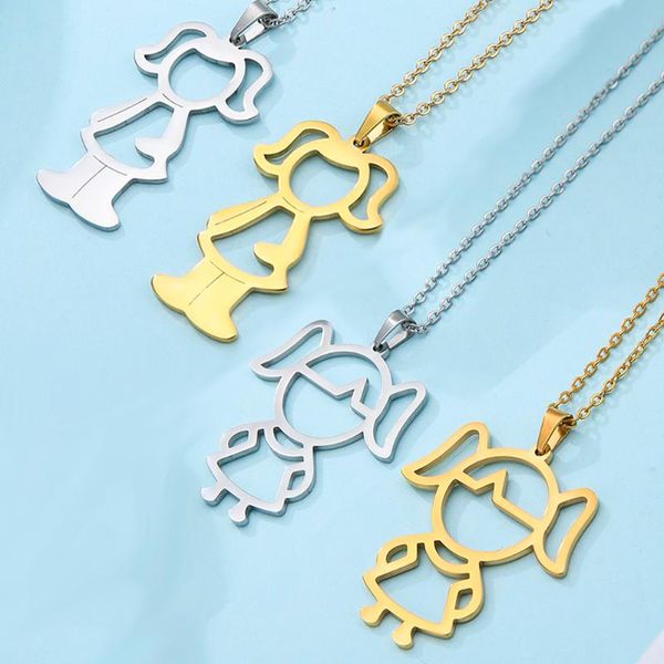 pendant necklaces girl sister daughter necklace family love gift gold color hollow stainless steel for woman mother man chain jewelry, Silver
pendant necklaces girl sister daughter necklace family love gift gold color hollow stainless steel for woman mother man chain jewelry, Silver