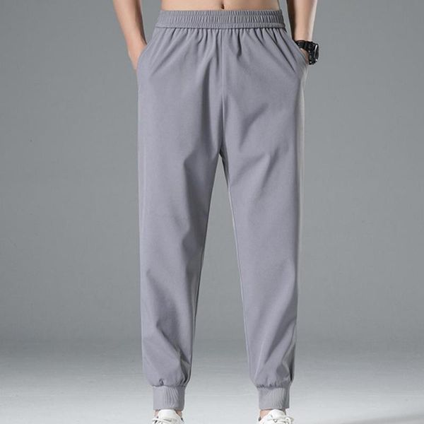 men's pants men straight elastic waist solid color all match ankle banded oversize trousers sweatpants quick drying streetwear, Black
men's pants men straight elastic waist solid color all match ankle banded oversize trousers sweatpants quick drying streetwear, Black